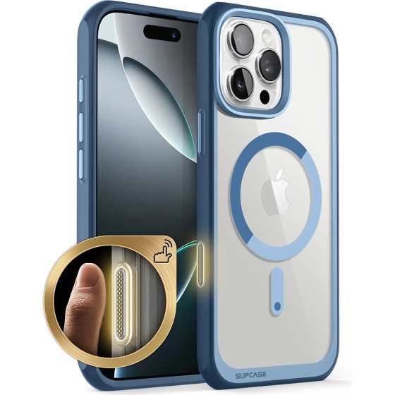 Supcase - Unicorn Beetle Slim Clear Magsafe - Iphone 16 Pro Max - Azure