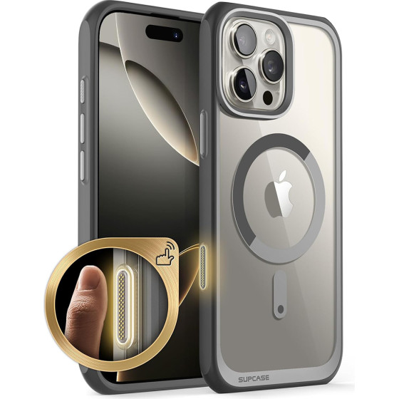 Supcase - Unicorn Beetle Slim Clear Magsafe - Iphone 16 Pro Max - Gray