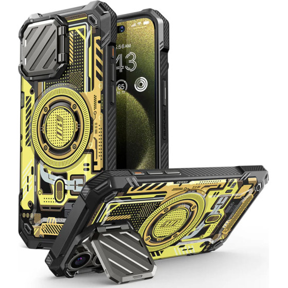 Supcase - Unicorn Beetle Xt Magsafe - Iphone 15 Pro Max - Yellow Circuit
