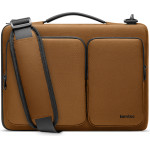 Tomtoc - Defender Laptop Briefcase (A42C2Y1) - With Shoulder Strap And Small Card Pocket, 13'' - Brown