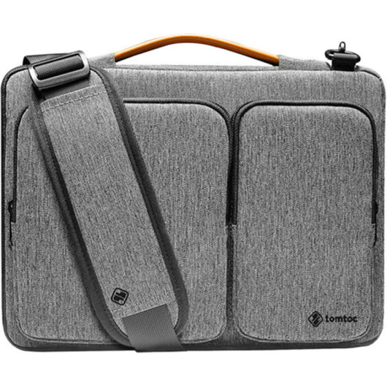 Tomtoc - Defender Laptop Briefcase (A42F2G3) - With Shoulder Strap And Small Card Pocket, 16'' - Gray - (A42-E02G/A42F2G3)