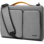 Tomtoc - Defender Laptop Briefcase - With Shoulder Strap And Small Card Pocket, 15.6'' - Gray - (A42E1G3)