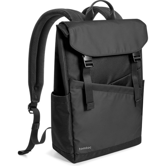 Tomtoc - Flip Laptop Backpack (T64M1D1) - With a Handle On The Top, 16'', 18l - Black - (A64E1D1/T64M1D1)