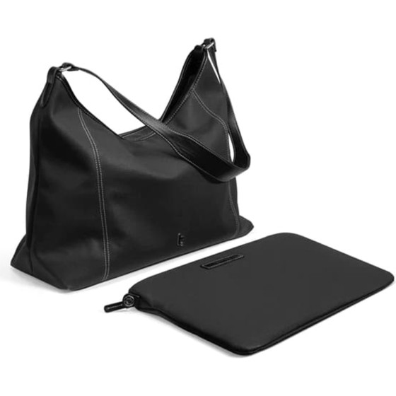Tomtoc - Laptop Tote Bag (T28M1DV) - With Attachable Laptop Sleeve 14L, 14''- Black