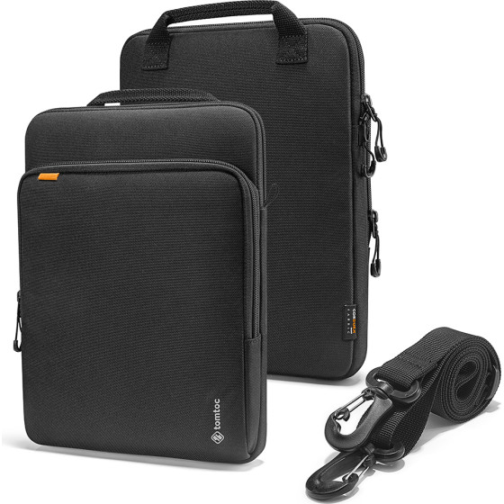 Tomtoc - Tablet Shoulder Bag (B03A1D1) - With Organized Space For Business Essentials, 360 Protection, 10.9'' - Black - (H13-A01D/B03A1D1)