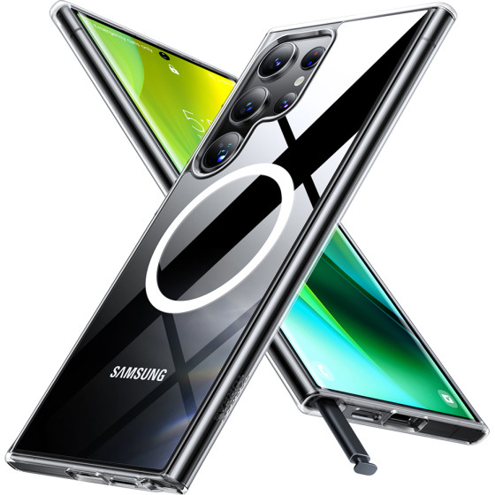 Torras - Diamond Magsafe Series - Samsung Galaxy S24 Ultra - Clear