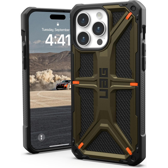 UAG - Monarch - Iphone 15 Pro Max - Kevlar Element Green