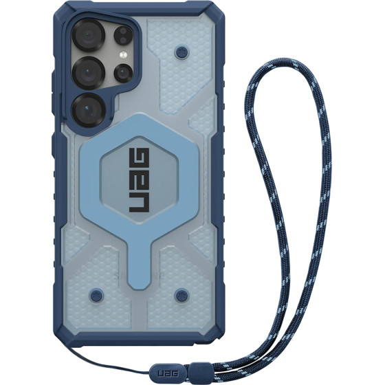 UAG - Pathfinder Clear Magsafe - Samsung Galaxy S25 Ultra - Blues Lanyard