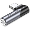 Vention - Audio Adapter - Type To Jack 3.5mm, Gaming, 90� Right Angle - Gray - (BGWH0)