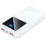 Vention - Power Bank - USB-C, 2x USB, Micro-USB, Fast Charging, Led Digital Display, PD22.5W, 20000mAh - White - (FHLW0)
