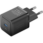 Vention - Wall Charger - Type-C, Eu Plug, 20W, Gan Technology, Smart Charging, Universal Compatibility - Black - (FEPB0-EU)