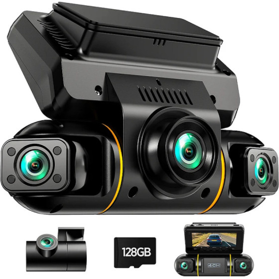 CamPark 4��� ������ ����������� 4CH 360� Full Hd �� ��������� �����, G-Sensor & 24��� ��������� Parking (+128gb mSD) - (04682)