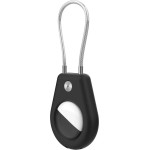 Hurtel Apple Airtag Case With Steel Cable - Black - (WAT-43-0Y1S)