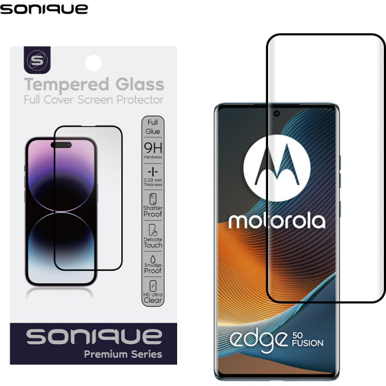 Sonique Curvy Glass Premium Series Hd Full Cover 9H Motorola Edge 50 Fusion 5G �����