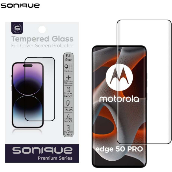 Sonique Curvy Glass Premium Series Hd Full Cover 9H Motorola Edge 50 Pro 5G �����