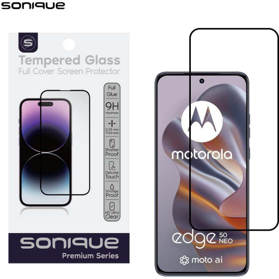 Sonique Hardy Glass Premium Series Hd Full Cover 9H Motorola Edge 50 Neo 5G �����