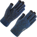 Iwarm - Touchscreen Gloves (ST0018) - Premium Wool, With Non-Slip Details, Size 23cm - Blue - (ST0018/BLUE)