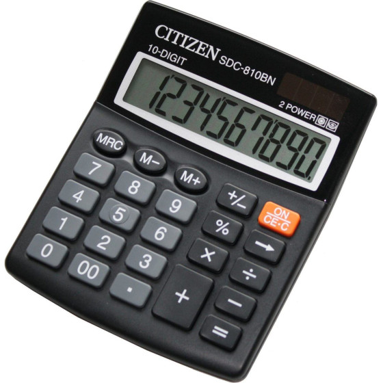CITIZEN SDC810NR Semi Desktop CALCULATOR