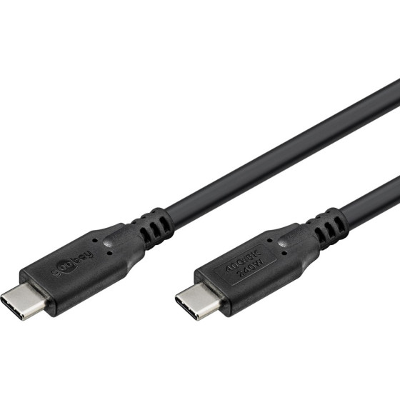 Goobay ������� USB-C USB4, 240W, 40Gbps, 8K/60Hz, 1m, ����� - (74183)