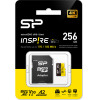 Silicon Power ����� ������ Microsdxc Inspire, 256GB, UHS-I U3 A1 V30 - (SP256GBSTXLA2V1NSP)