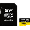 Silicon Power ����� ������ Microsdxc Inspire, 512GB, UHS-I U3 A1 V30 - (SP512GBSTXLA2V1NSP)