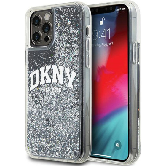 DKNY Liquid Glitter Big Logo - Case For Iphone 12 / Iphone 12 Pro (black) - (DKHCP12MLBNAEK)