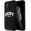 DKNY Liquid Silicone White Printed Logo Magsafe - Case For Iphone 11 (black) - (DKHMN61SNYACH)