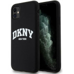 DKNY Liquid Silicone White Printed Logo Magsafe - Case For Iphone 11 (black) - (DKHMN61SNYACH)