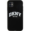 DKNY Liquid Silicone White Printed Logo Magsafe - Case For Iphone 11 (black) - (DKHMN61SNYACH)