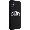 DKNY Liquid Silicone White Printed Logo Magsafe - Case For Iphone 11 (black) - (DKHMN61SNYACH)
