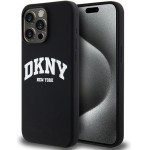 DKNY Liquid Silicone White Printed Logo Magsafe - Case For Iphone 13 Pro Max (black) - (DKHMP13XSNYACH)