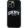 DKNY Liquid Silicone White Printed Logo Magsafe - Case For Iphone 13 Pro Max (black) - (DKHMP13XSNYACH)