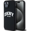DKNY Liquid Silicone White Printed Logo Magsafe - Case For Iphone 14 / 15 / 13 (black) - (DKHMP14SSNYACH)