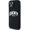 DKNY Liquid Silicone White Printed Logo Magsafe - Case For Iphone 14 / 15 / 13 (black) - (DKHMP14SSNYACH)