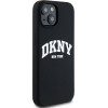 DKNY Liquid Silicone White Printed Logo Magsafe - Case For Iphone 14 / 15 / 13 (black) - (DKHMP14SSNYACH)