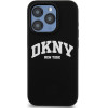 DKNY Liquid Silicone White Printed Logo Magsafe - Case For Iphone 14 Pro (black) - (DKHMP14LSNYACH)