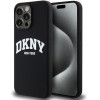 DKNY Liquid Silicone White Printed Logo Magsafe - Case For Iphone 14 Pro Max (black) - (DKHMP14XSNYACH)