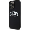 DKNY Liquid Silicone White Printed Logo Magsafe - Case For Iphone 14 Pro Max (black) - (DKHMP14XSNYACH)