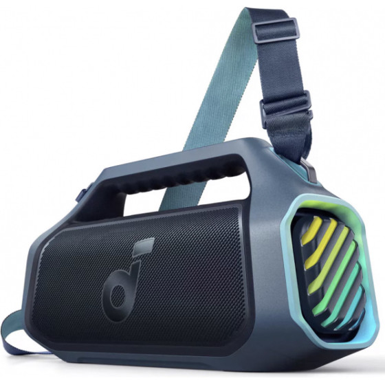 Anker Bluetooth Speaker Soundcore Boom 2 Plus, 140W, RGB, Waterproof, Blue - (A3134031)