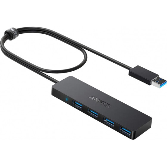 Anker USB-A Hub , 4 x USB-A 3.0, Black - (A7516016)