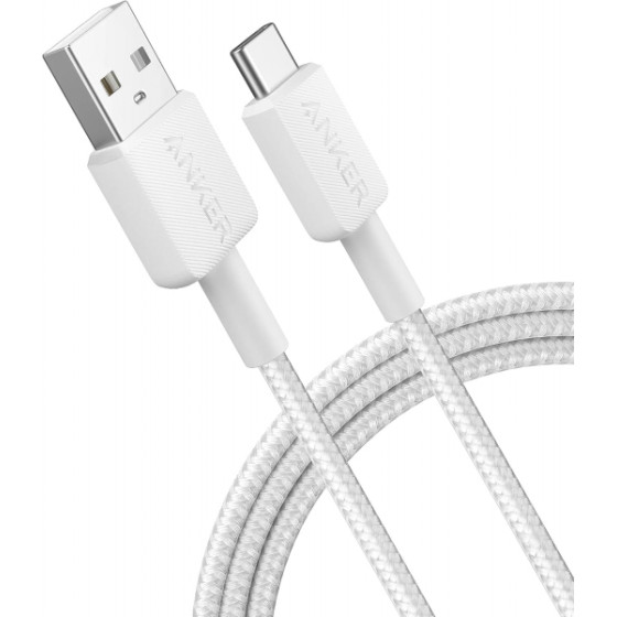 Anker USB-A To USB-C Cable 322, 18W, 2A, 0.9m, White - (A81H5G21)