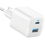 Anker Wall Charger 323, 33W, 3A, 1 x USB-A - 1 x USB-C, White - (A2331G21)