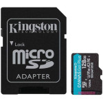 Kingston Memory Card Canvas Go Plus Class 10, UHS-I, U3, V30, A2 - (SDCG4/128GB)