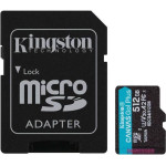 Kingston Memory Card Canvas Go Plus Class 10, UHS-I, U3, V30, A2 - (SDCG4/512GB)