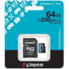 Kingston Memory Card Canvas Go Plus Class 10, UHS-I, U3, V30, A2 - (SDCG4/64GB)