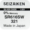 Seizaiken SEIKO ��������� �������� 321/SR616SW/V321/SR65 1.55V 16mAh Silver Oxide 1 ���/BLISTER