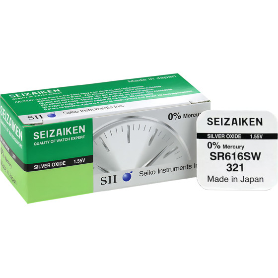 Seizaiken SEIKO ��������� �������� 321/SR616SW/V321/SR65 1.55V 16mAh Silver Oxide 1 ���/BLISTER