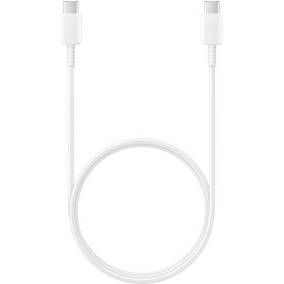Samsung - Data Cable - Type-C To USB-C, 480Mbps, 2.1A, 1m - White (Bulk Packing) - (EP-DA905BWE)
