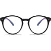 Techsuit - Anti-Blue Light Glasses Reflex Pc - Round - Black - (PC28003-C1)