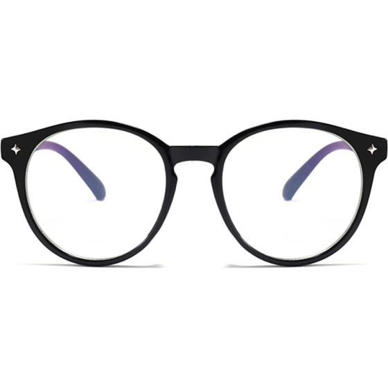 Techsuit - Anti-Blue Light Glasses Reflex Pc - Round - Black - (PC28003-C1)